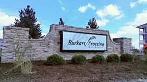 Burkart Crossing Monument sign