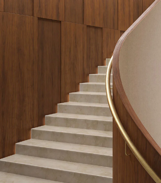 3M DI NOC commercial interiors on a stairwell