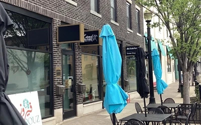 storefront awnings indianapolis outdoor patio umbrellas commercial sidewalk cafe canopy