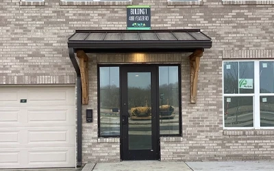 residential building awning indianapolis entrance canopy metal awning installation