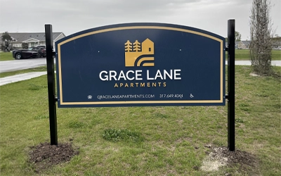 Grace Lane monument sign